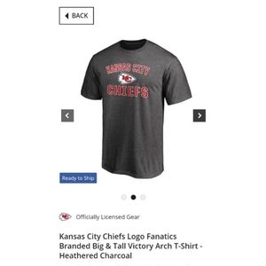 NEW KANSAS CITY CHIEFS LOGO FANATICS BRANDED T-SHIRT